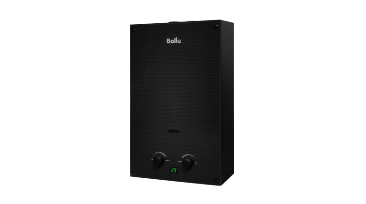 Газовый проточный водонагреватель Ballu GWH 10 Fiery Glass Carbon